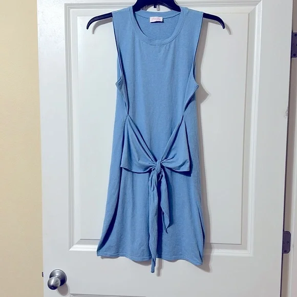 PINK LILY LIVING FOR IT BLUE BODYCON TANK DRESS, Women’s Large - Picture 2 of 9